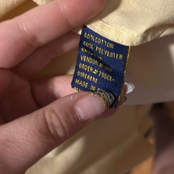 Ten West Apparel Yellow Oxford Button Down Shirt - XL - Picture 6 of 6